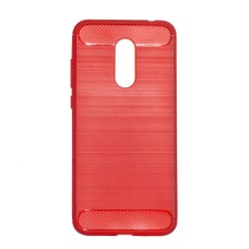 Силиконовый чехол Polished Carbon Xiaomi Redmi 5 (Красный)