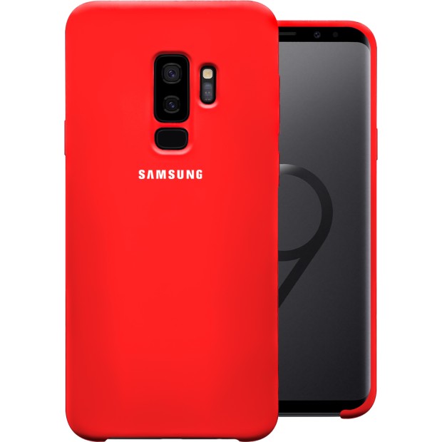 Силиконовый чехол Original Case (HQ) Samsung Galaxy S9 Plus (Красный)