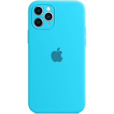 Силикон Original RoundCam Case Apple iPhone 11 Pro Max (20) Blue
