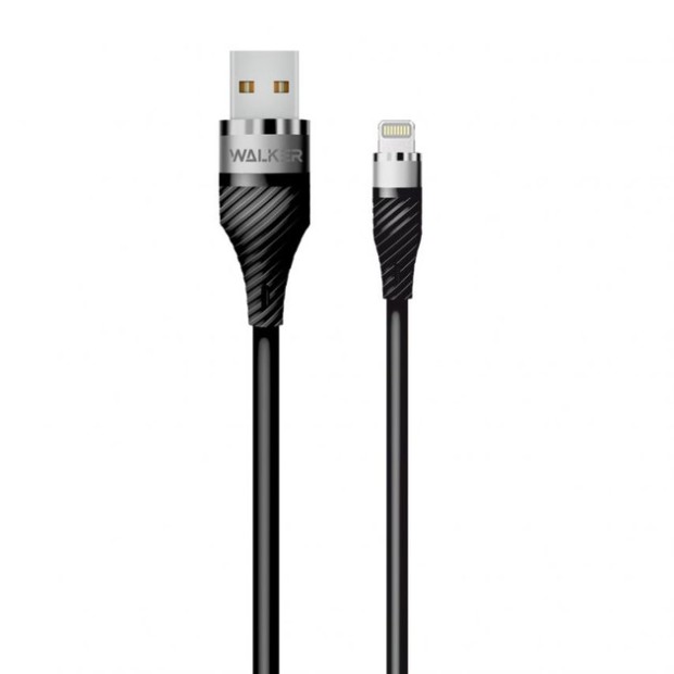 USB-кабель Walker C735 (1m) (Lightning) (Чёрный)