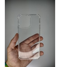 Чехол силиконовый 6D Apple iPhone 15 Pro Max (Прозрачный)