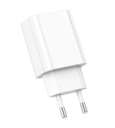 СЗУ-адаптер USB Borofone BA65A PD 20W (1Type-C) (Белый)