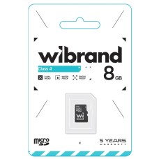 Карта памяти Wibrand MicroSDHC 8Gb (Class 10)