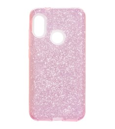 Силиконовый чехол Glitter Xiaomi Redmi 6 Pro / Mi A2 Lite (Розовый)