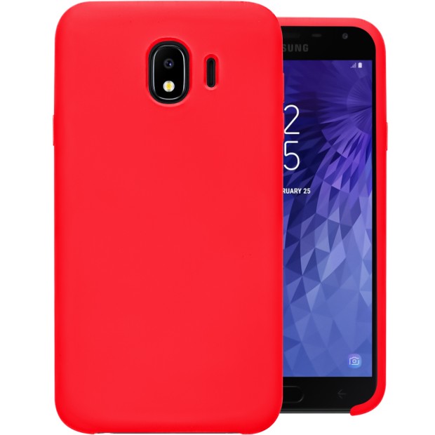 Силиконовый чехол Original Case Samsung Galaxy J4 (2018) J400 (Красный)