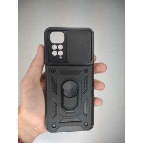 Бронь-чехол Ring Serge Armor ShutCam Case Xiaomi Redmi Note 11 / 11S (Чёрный)