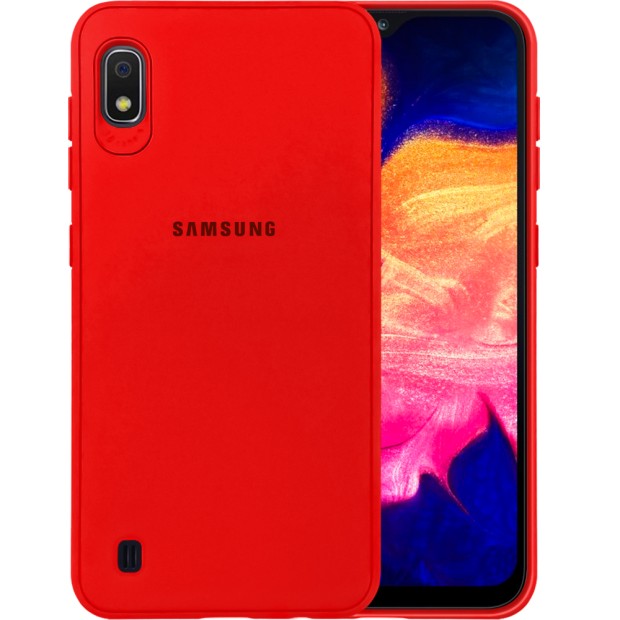 Силиконовый чехол Junket Case Samsung Galaxy A10 (2019) (Красный)