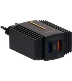 СЗУ-адаптер Moxom MX-HC12 + Type-C-кабель 2.4A QC 2USB