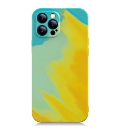 Силикон WAVE Watercolor Case iPhone 12 Pro (yellow/dark green)