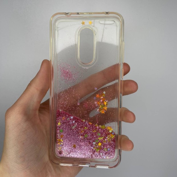 Силикон Liquid Fashion Xiaomi Redmi 5 Plus (Pink Stars)