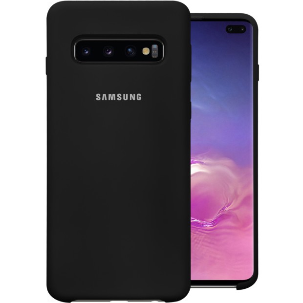 Силиконовый чехол Original Case Samsung Galaxy S10 Plus (Чёрный)