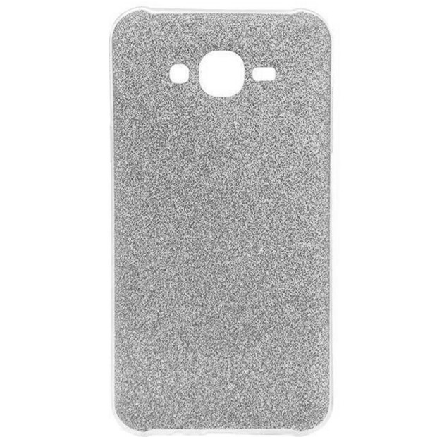Чехол Силикон Glitter для Samsung Galaxy J5 (2015) J500 (серебрянный)