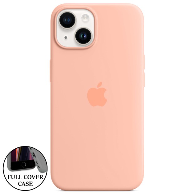 Силикон Original Round Case Apple iPhone 14 (Grapefruit)