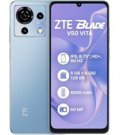 Мобильный телефон ZTE Blade V50 Vita 6/128GB Dual Sim (Blue)