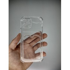 Силикон WS Card Case Apple iPhone 12 Pro (прозрачный)