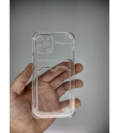 Силикон WS Card Case Apple iPhone 12 Pro (прозрачный)