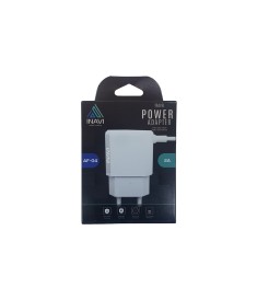СЗУ-адаптер iNavi MicroUSB-кабель + 2USB / 2A (AF-04) (серебрянный)