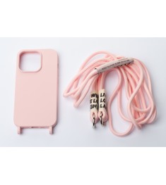 Накладка Cord Case Apple IPhone 15 (Розовый)