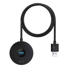 Переходник USB HUB Baseus Round Box CAHUB-U01 (USB 3.0 to 3USB2.0) (Чёрный)
