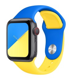 Ремешок Apple Watch Silicone 38 / 40mm (UA Flag)