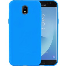 Силиконовый чехол iNavi Color Samsung Galaxy J7 (2017) J730 (голубой)