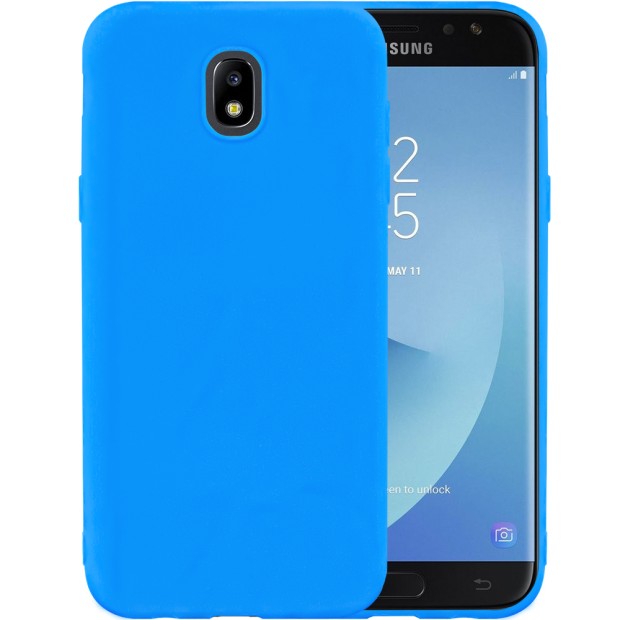 Чехол Силикон iNavi Color для Samsung Galaxy J7 (2017) J730 (голубой)