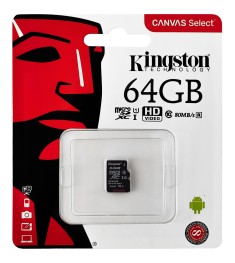 Карта памяти Kingston Canvas Select Plus MicroSDXC 64Gb (UHS-1) (Class 10)