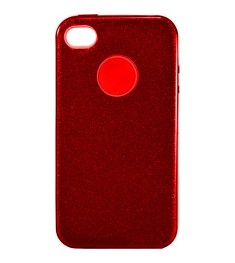 Силиконовый чехол SHINE Apple iPhone 4 / 4s (красный)