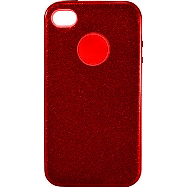 Силиконовый чехол SHINE Apple iPhone 4 / 4s (красный)