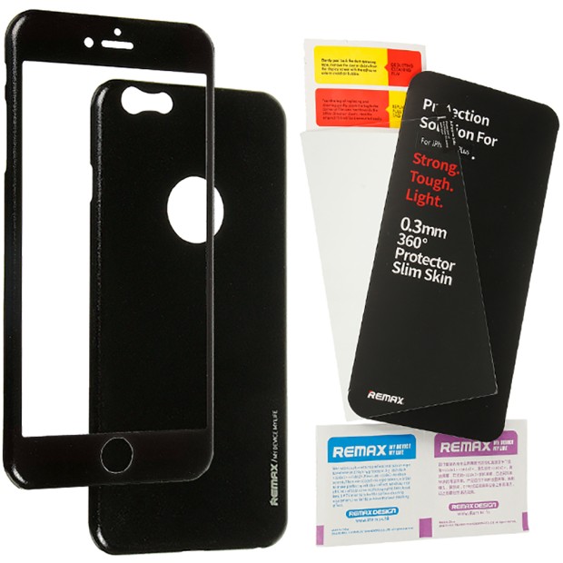 Защитное стекло для Apple iPhone 6 Plus / 6s Plus - Remax Slim skin 360° (розовый)