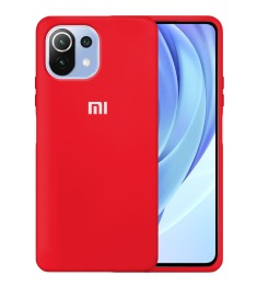 Силикон Original 360 Case Logo Xiaomi Mi 11 Lite (Красный)