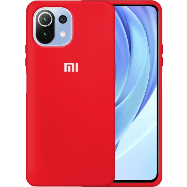 Силикон Original 360 Case Logo Xiaomi Mi 11 Lite (Красный)