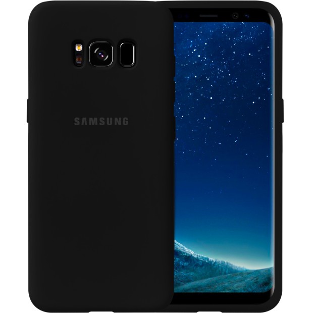Силикон Original 360 Case Logo Samsung Galaxy S8 (Чёрный)
