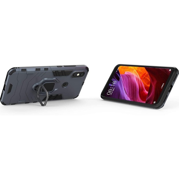 Бронь-чехол Ring Armor Case Xiaomi Mi Max 2 (Пыльная бирюза)
