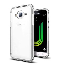 Силиконовый чехол 6D Samsung Galaxy J3 (2016) J320 (Прозрачный)