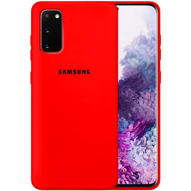 Силикон Original Case Samsung Galaxy S20 (Красный)