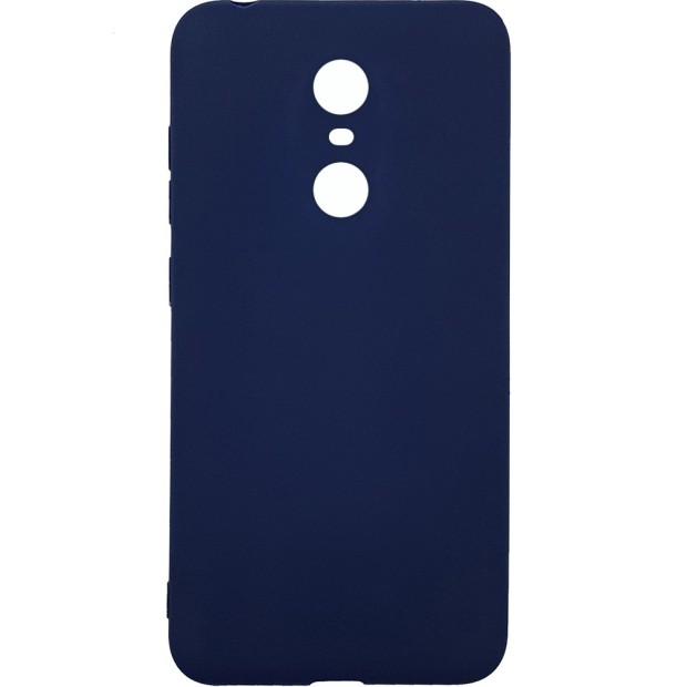 Силиконовый чехол iNavi Color Xiaomi Redmi 5 Plus (темно-синий)