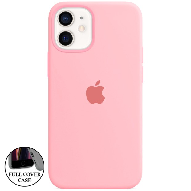 Силикон Original Round Case Apple iPhone 12 Mini (36) Candy Pink