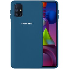 Силикон Original 360 Case Logo Samsung Galaxy M51 (2020) (Кобальт)