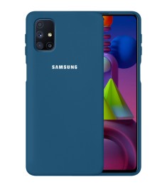 Силикон Original 360 Case Logo Samsung Galaxy M51 (2020) (Кобальт)
