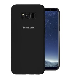 Силикон Original 360 Case Logo Samsung Galaxy S8 Plus (Чёрный)