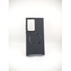 Накладка Metal Camera with MagSafe Samsung Galaxy S23 Ultra (Чёрный)