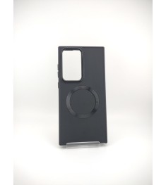 Накладка Metal Camera with MagSafe Samsung Galaxy S23 Ultra (Чёрный)