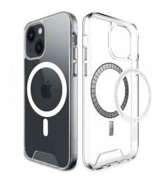 Силикон Space Case with MagSafe Apple iPhone 14 Plus (Прозрачный)