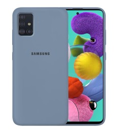 Силикон Original 360 Case Logo Samsung Galaxy A51 (2020) (Серый)