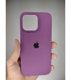 Силикон Original Round Case Apple iPhone 15 Pro Max (28) Brinjal