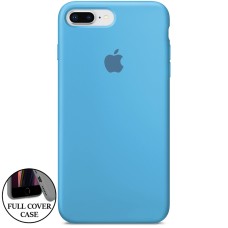 Силикон Original Round Case Apple iPhone 7 Plus / 8 Plus (37) Azure