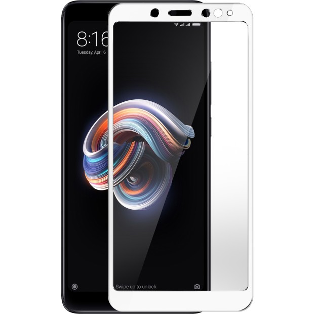 Стекло 5D Japan HD Xiaomi Redmi Note 5 / Note 5 Pro White