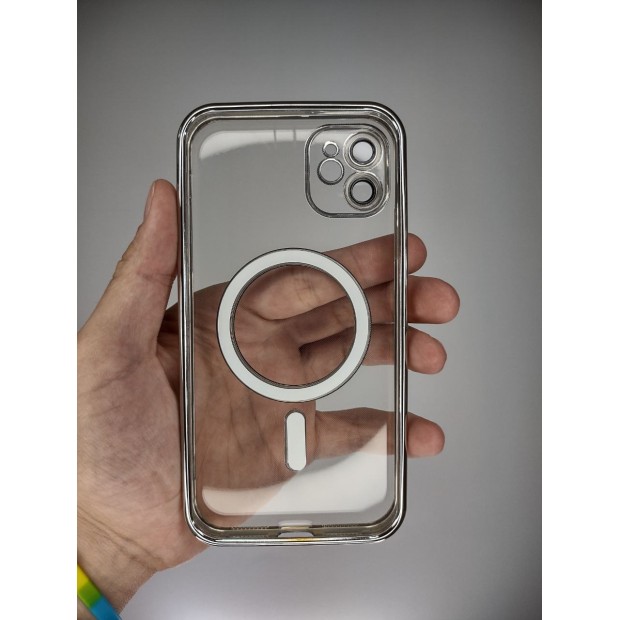 Чехол UMKU Shining with MagSafe Apple iPhone 11 (Silver)