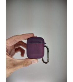 Чехол для наушников Full Silicone Case with Microfiber Apple AirPods (Dark Grape..